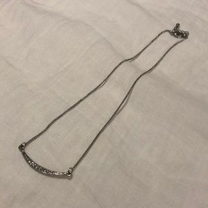 crescent jeweled necklace